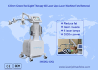 دستگاه لیزر درمانی سرد با لیزر 6 بعدی کاهش دهنده چربی 532 نانومتری سبز 635 نانومتری نور قرمز درمانی