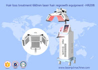 660nm دیود مو رشد مو دستگاه لیزر درمانی HR208 1 سال گارانتی