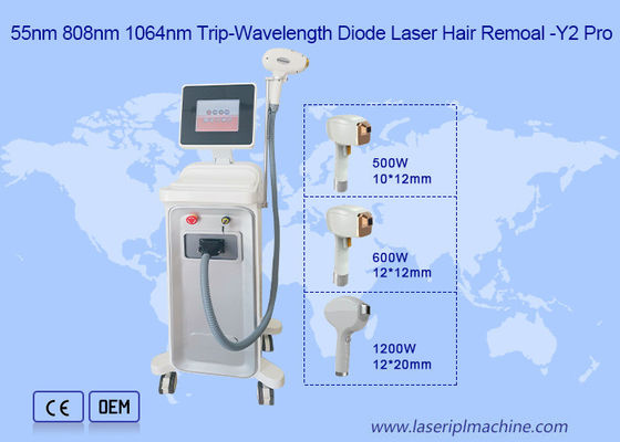 600W 10 Bars Macro Channel 808nm دستگاه لیزر دیود برای رفع موهای زائد