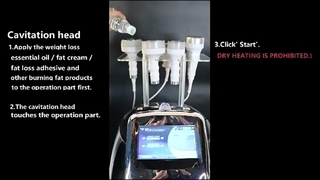 دستگاه لاغری بدن کاویتیشن 6 در 1 750 هرتز 120 واتی