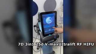 7D 3in1 ضد پیری افزایش زنده ماندن سلولی 25d V-max UItralift RF تجهیزات HIFU
