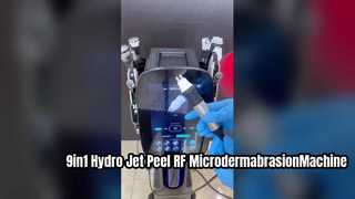 دستگاه میکرودرم ابریژن RF جوانسازی پوست 9in1 Hydro Co2 Bubble Oxygen Jet Skin Rejuvenation
