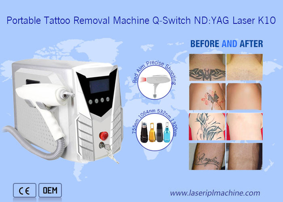 دستگاه حذف خالکوبی لیزری 1064nm 532nm قابل حمل با دسته جداکننده