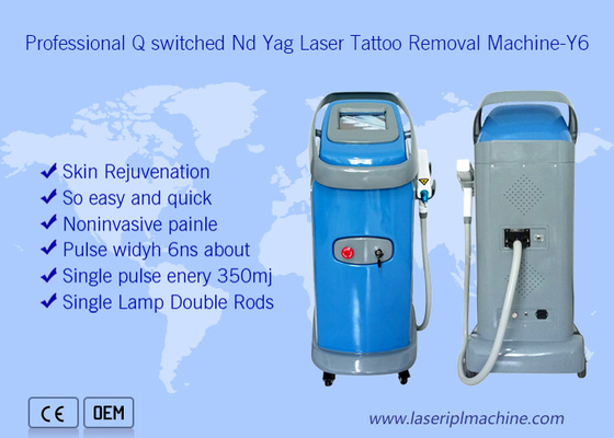 حرفه ای Q سوئیچ Nd Yag پزشکی 1064nm 532nm لیزر دستگاه حذف خالکوبی