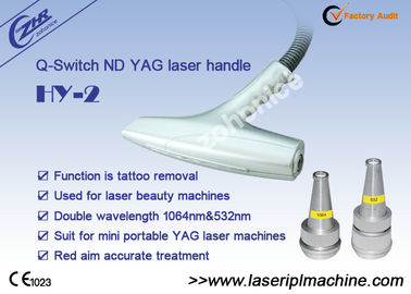 Nd Yag Laser Handle Hy 2 برای از بین بردن Tattll با طول موج دوگانه
