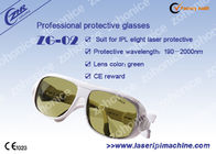 عینک ایمنی حرفه ای لیزر زرد یاگ سفارشی 190 نانومتری