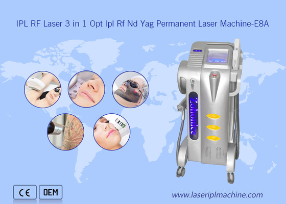 دستگاه لیزر Rf Nd Yag ODM Opt Shr Ipl رفع موهای زائد حرفه ای بدون درد