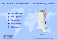 دستگاه لیزر کاویتیشن 6in1 دستگاه سونوگرافی 40k کاهش وزن وکیوم Rf Lipo
