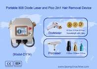 2 در 1 دستگاه حذف موهای دیود لیزر پیکو و دستگاه حذف خالکوبی لیزر پیکو ثانیه ای
