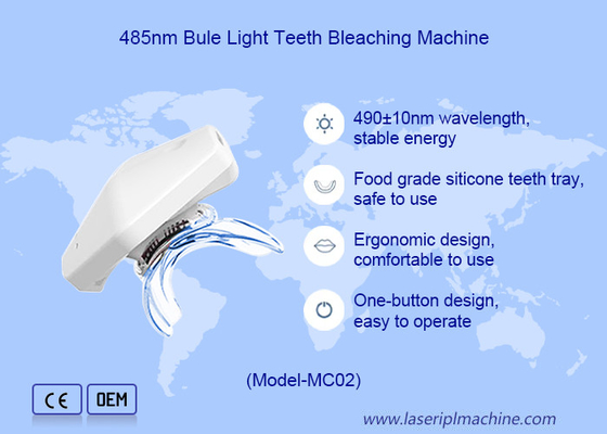 دستگاه زیبایی خانگی با عملکرد سفید کننده دندان های سیاه و نور آبی سرد 465nm-485nm