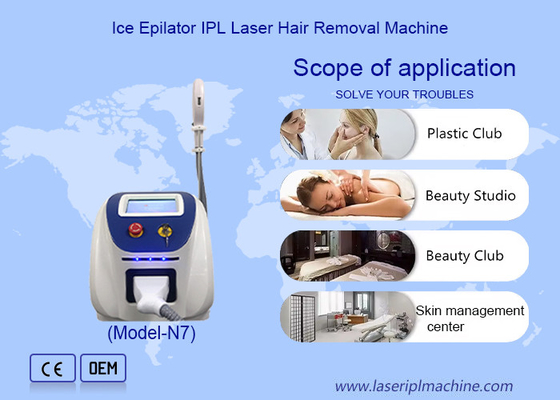 IPL Hair Removal یخ خنک کننده با 6 تابع برای کلینیک و مرکز اسپا