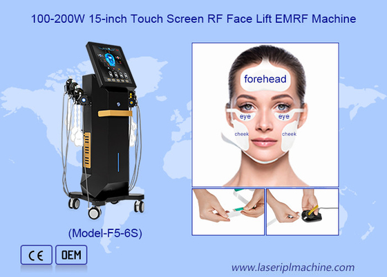 ماساژور صورت عمودی 6 دسته دستگاه تحریک کننده عضلانی RET FACE EMS