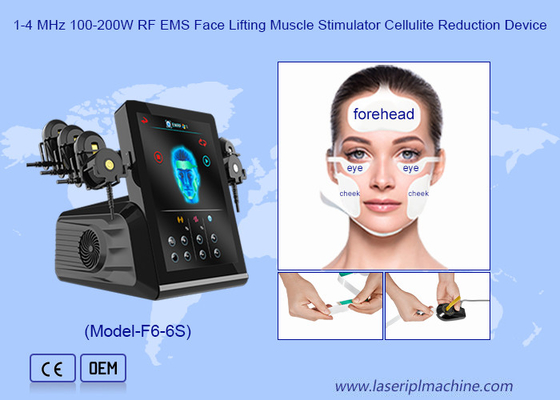 دستگاه مجسمه سازی EMS برای ماساژ چشم 6in1 رفع پوست صورت EMS شکل دهنده صورت