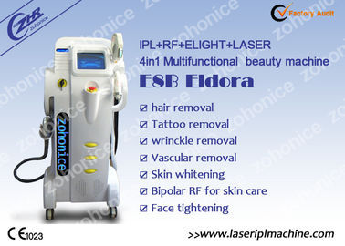 1HZ - 5HZ عمودی 3 در 1 E-نور + IPL + ND YAG دستگاه حذف مو برای سالن زیبایی