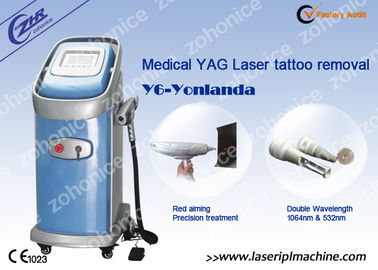 حرفه ای Q سوئیچ Nd Yag پزشکی 1064nm 532nm لیزر دستگاه حذف خالکوبی