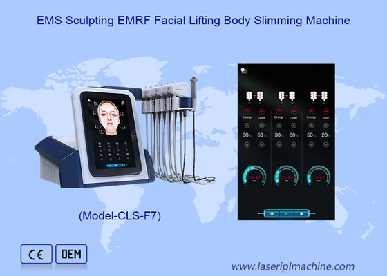EMS مجسمه سازي EMRF رفع صورت دو بار چانه برداشتن دستگاه لاغری بدن