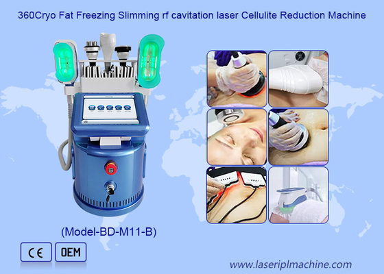دستگاه لاغری بدن با 360 Cryo Vacuum Rf Lipo Laser 6 در 1 Freezing Fat Weight Loss
