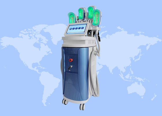 9دستگیره های دو طرفه از بین بردن چانه RF 40K Cavitation Lipo Laser Cryolipolysis Machine