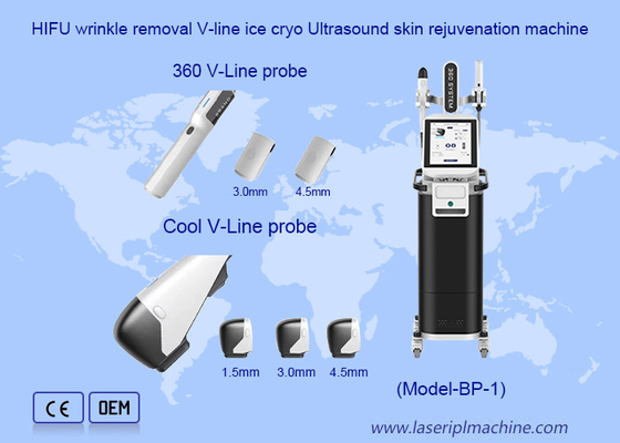 دستگاه حذف چروک های HIFU V Line Ice Cryo Ultrasound Rejuvenation Machine