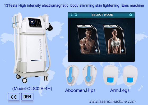 4دستگیره ها عضلات بسازید چربی بسوزید سوختن چربی RF کاهش وزن دستگاه HIFEM