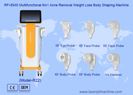 RF EMS Multifunctional 6in1 دستگاه اصلاح آکنه کاهش وزن