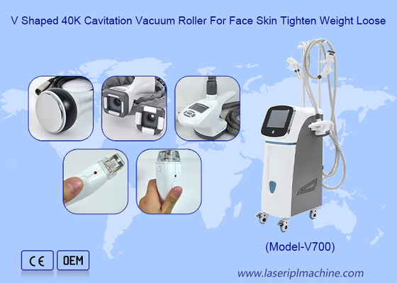 5in1 جاروبرقی رولر RF 40k Cavitation مادون قرمز لیزر بدن دستگاه لاغری