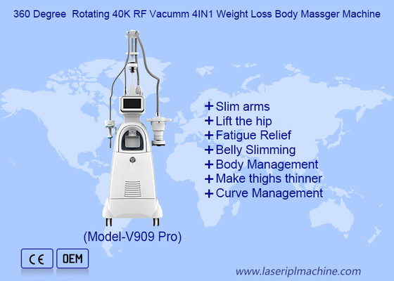 360 درجه چرخش 40K RF Vacumm 4 در 1 دستگاه ماساژ بدن کاهش وزن