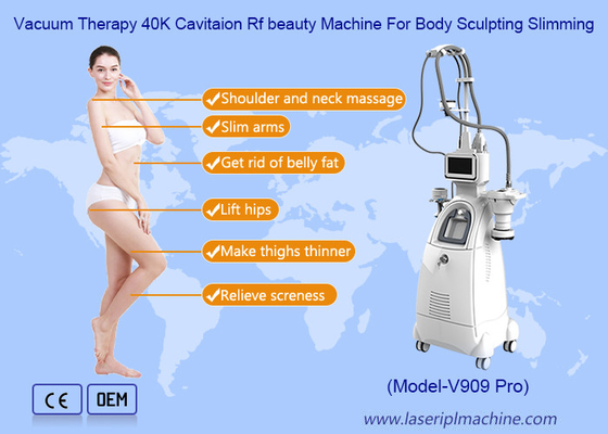 4 در 1 360 درجه چرخش 40K RF واکوم برای کاهش وزن Velashaping Slimming Machine