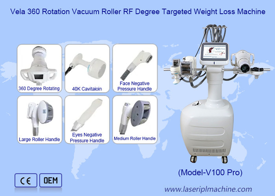 360 رولر چربی یخچال RF خلاء 40K Cavitation Velashaping دستگاه لاغری