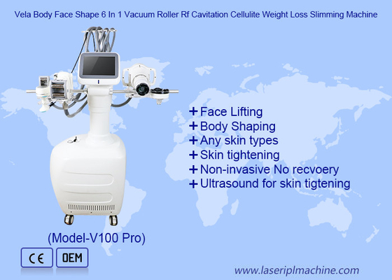 360 چرخش رولر خلاء RF درجه هدف از دست دادن وزن Velashaping Slimming Machine