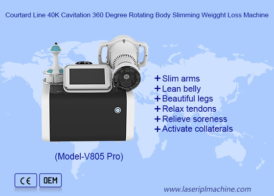 ماشین لاغری ضد سلولیت 360 رولر Rf Vacumm 40K Cavitation Velashaping Slimming