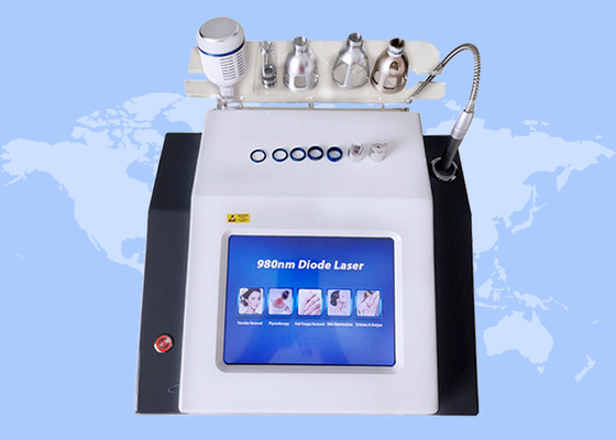 دستگاه جوان سازی پوست عنکبوتی وین دستگاه جوان سازی پوست 980nm لیزر دیود 1 - 10HZ فرکانس