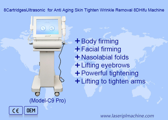 8 کارتریج فوق صوتی برای ضد پیری پوست 8DHifu Machine