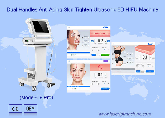8 کارتریج فوق صوتی برای ضد پیری پوست 8DHifu Machine
