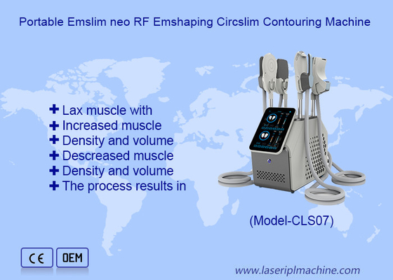 غیر تهاجمی 4 دسته Hi Emt بدن لاغری چربی سوز Rf Ems ماشین مجسمه سازی عضلانی