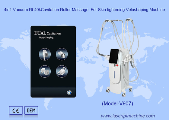 ماساژ 4in1 خلاء Rf 40kCavitation رول برای سفت کردن پوست ماشین Velashaping