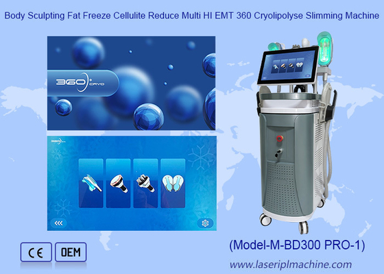۳۶۰ کریو پلاس ۴۰K RF وکیوم EMS کاهش وزن پوست محکم کردن ۳۶۰ کریولیپولیز و ایمسلم