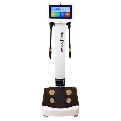 قیمت خوب الکترود های دست و پا 8 نقطه چند زبان کد QR به اشتراک گذاشتن دستگاه تجزیه و تحلیل بدن آنلاین