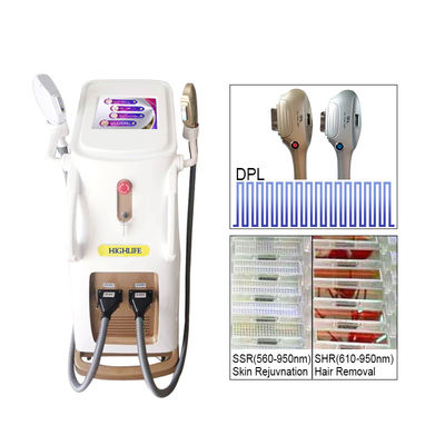 1200W DPL IPL SHR لیزر موهای پاک کننده پوست سخت کننده ماشین زیبایی
