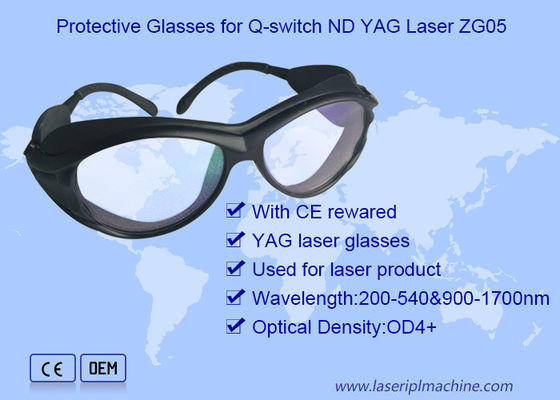 حذف خالکوبی Nd Yag 190nm با عینک ایمنی لیزر CE Rewared
