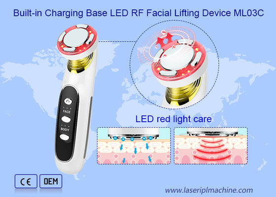 در خانه از دستگاه زیبایی لیفت صورت Face Vibration Ems با فرکانس بالا استفاده کنید