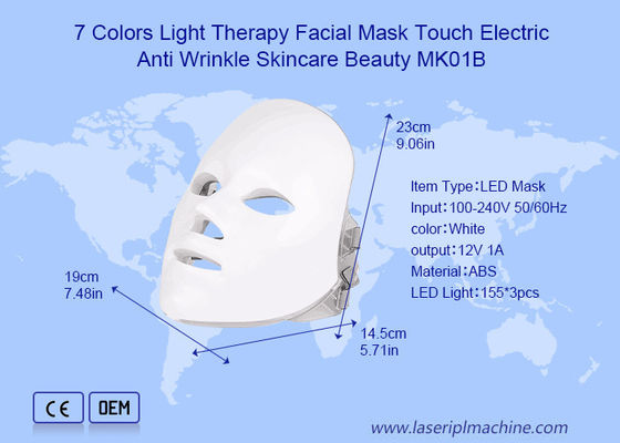 7 رنگ Pdt LED Light Therapy ماسک صورت برای ضد چروک مراقبت از پوست زیبایی