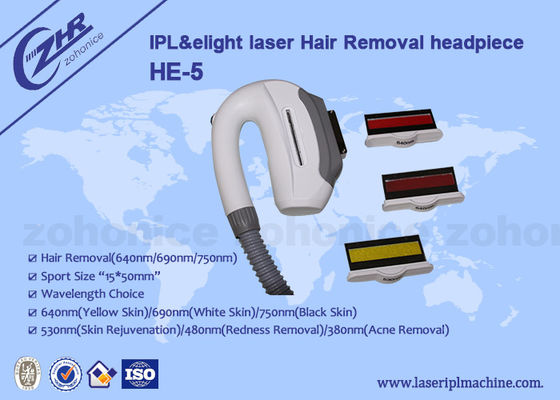قیمت خوب IPL & E - نور لیزر مو حذف دسته قطعه بزرگ نقطه اندازه 15 * 50mm را آنلاین