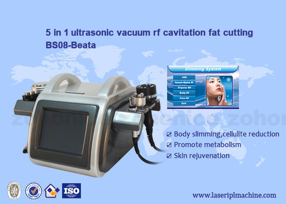 قیمت خوب دستگاه لاغری بدن فوق صوتی 40K Cavitation Multipolar RF Vakuum آنلاین