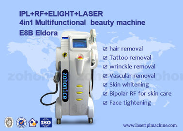 دستگاه لیزر موهای زائد حرفه ای بدون درد لیزر 4in1 RF nd yag IPL OPT SHR