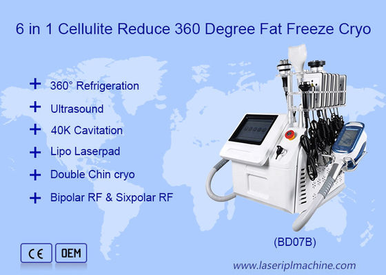 قیمت خوب دستگاه لاغری بدن کرایولیپولیز قابل حمل 650 نانومتری Fat Freezing 6 In1 آنلاین
