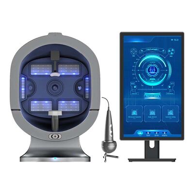 قیمت خوب 21.5 اینچ 3 دوربین های فولیکول های مو اسکنر سر و پوست دستگاه تحلیلگر پوست صورت آنلاین