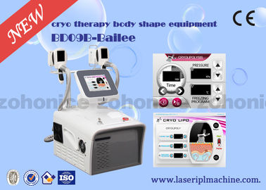 8 &quot;TFT لمسی sreen در کرایولیپولیز لاغری ماشین دو دستگیره برای چربی محلول