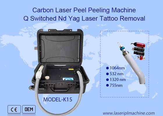 دستگاه لیزری زیبایی لایه بردار لیزری کربن پیلینگ کیو سوئیچ Nd Yag خالکوبی پاک کننده تاتو