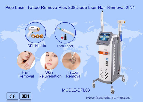 قیمت خوب دستگاه لیزر موهای زائد Pico 2 In1 Diode Tattoo Removal Plus 808nm آنلاین